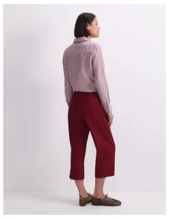 Sportscraft Rosa Crop Linen Pant