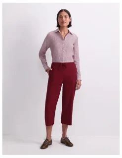 Sportscraft Rosa Crop Linen Pant