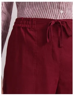 Sportscraft Rosa Crop Linen Pant
