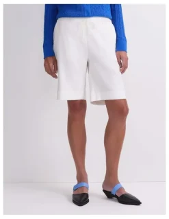 Sportscraft Rosa Linen Short in White