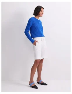 Sportscraft Rosa Linen Short in White