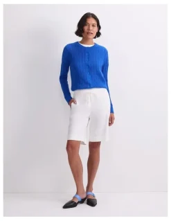 Sportscraft Rosa Linen Short in White
