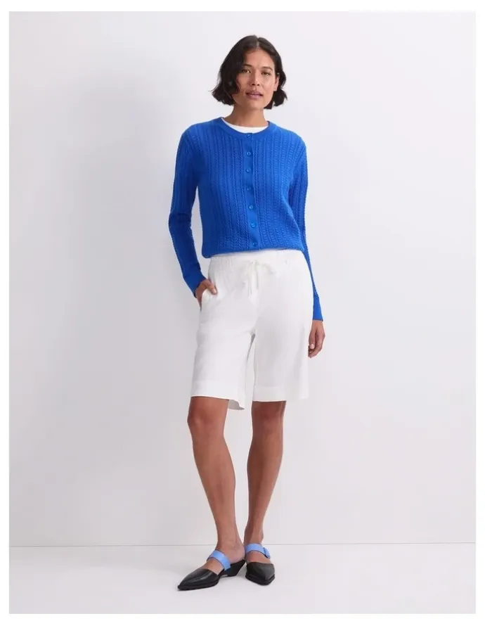Sportscraft Rosa Linen Short in White