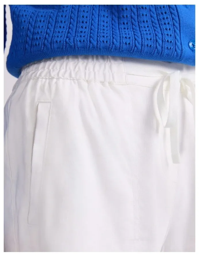 Sportscraft Rosa Linen Short in White
