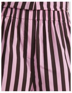 Sportscraft Tara Stripe Cotton Short in Pink