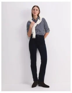 Sportscraft Cleo Straight Cord Jean in Navy