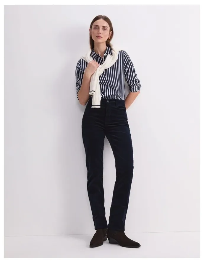Sportscraft Cleo Straight Cord Jean in Navy