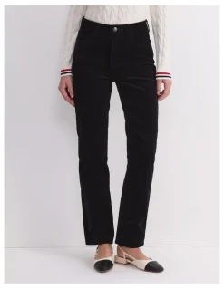 Sportscraft Cleo Straight Cord Jean in Black