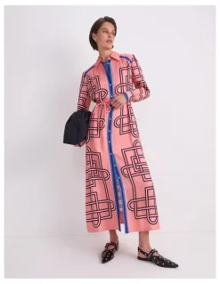 Sportscraft Rhodes Long Sleeve Shirt Dress