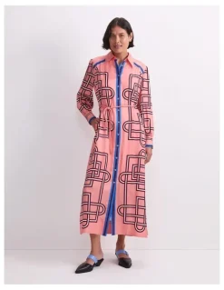 Sportscraft Rhodes Long Sleeve Shirt Dress