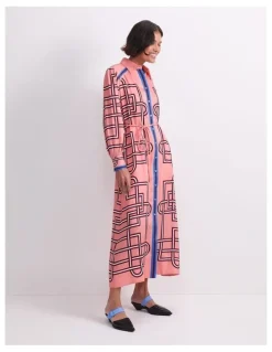 Sportscraft Rhodes Long Sleeve Shirt Dress