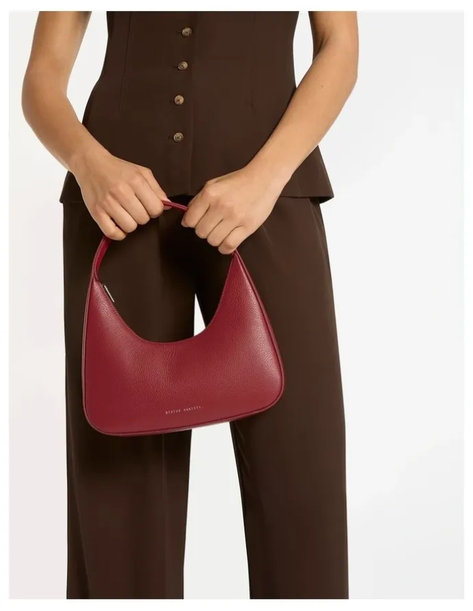 Status Anxiety Aurora Shoulder Bag in Rouge