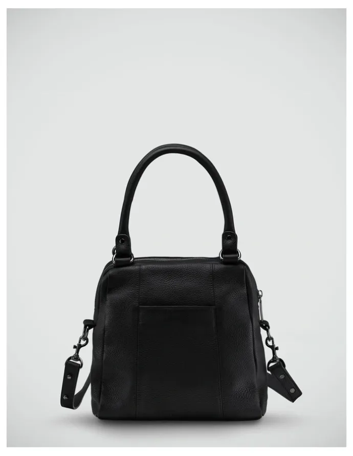 Status Anxiety Last Mountains Double Handle Satchel Bag in Black