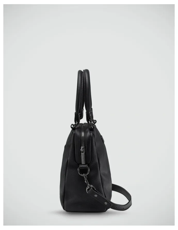 Status Anxiety Last Mountains Double Handle Satchel Bag in Black