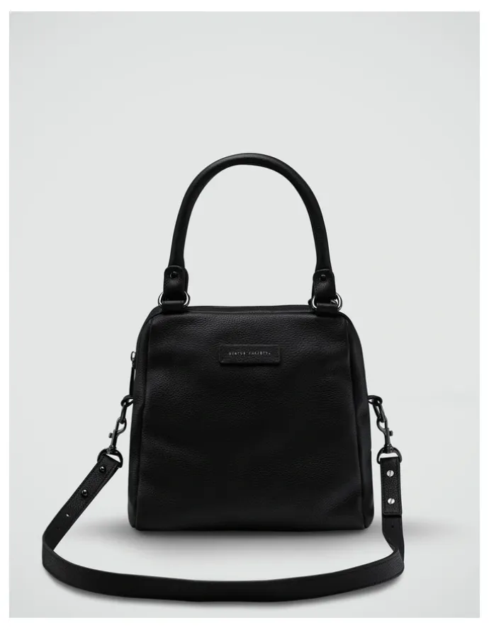 Status Anxiety Last Mountains Double Handle Satchel Bag in Black
