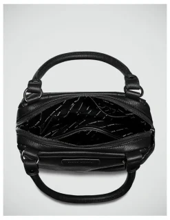 Status Anxiety Last Mountains Double Handle Satchel Bag in Black