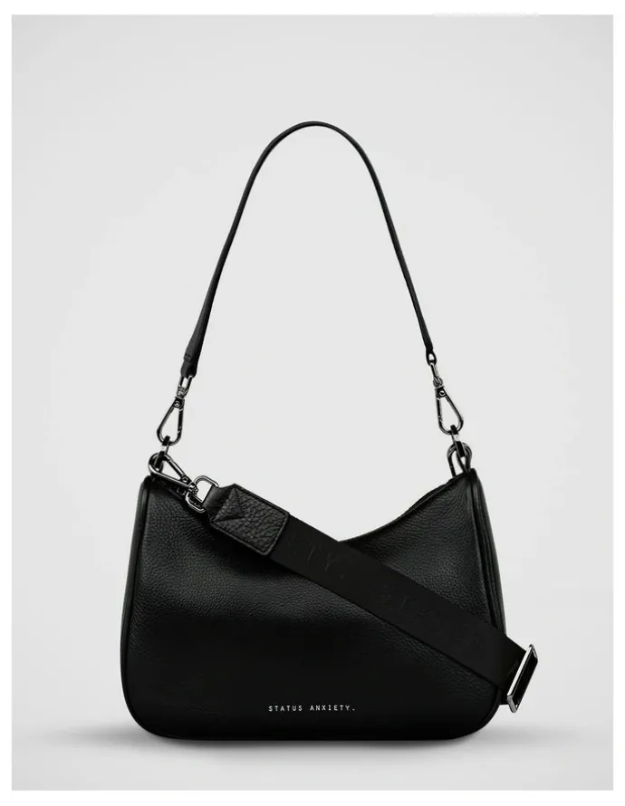 Status Anxiety Look Both Ways Crossbody Bag in Black