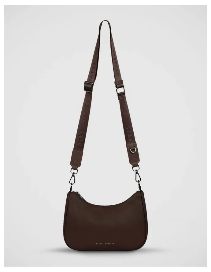 Status Anxiety Look Both Ways Crossbody Bag in Brown