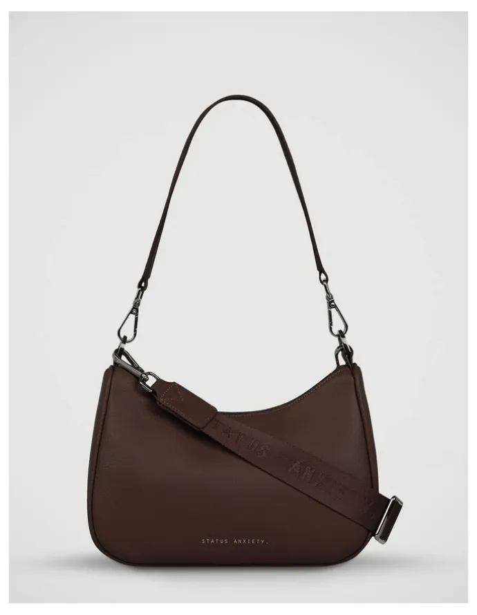 Status Anxiety Look Both Ways Crossbody Bag in Brown