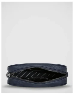 Status Anxiety Plunder Crossbody Bag with Dual Straps in Midnight Blue