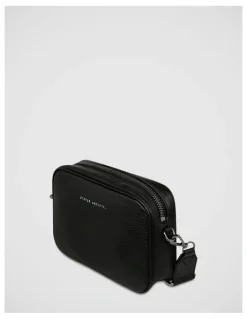 Status Anxiety Plunder Crossbody Bag with Dual Straps in Black