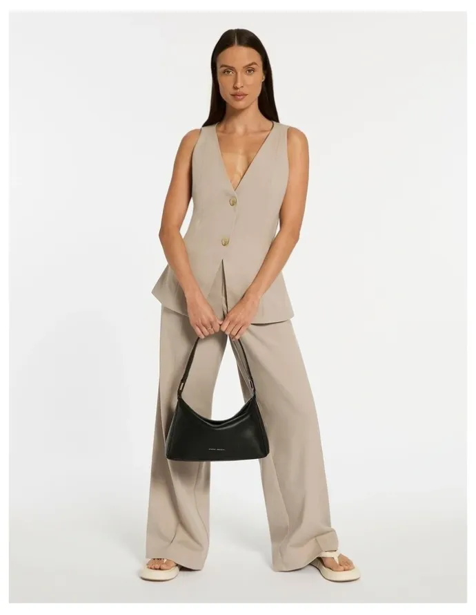 Status Anxiety Think Twice Shoulder Bag in Black
