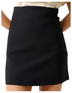 Stella Solace Knit Skirt in Black