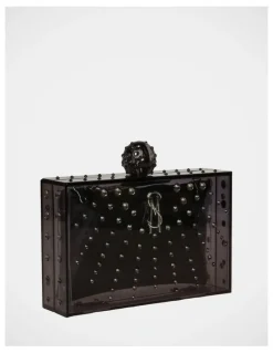 Steve Madden BAngels Clutch Bag in Black/Silver