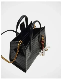 Steve Madden BCalleb Tote Bag in Black Croco