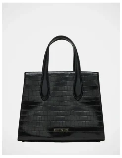Steve Madden BCalleb Tote Bag in Black Croco