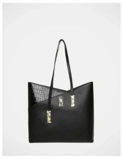 Steve Madden BEliot-C Tote Bag in Black/Gold