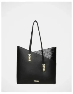 Steve Madden BEliot-C Tote Bag in Black/Gold