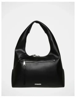 Steve Madden BIva Tote Bag in Black SIlver