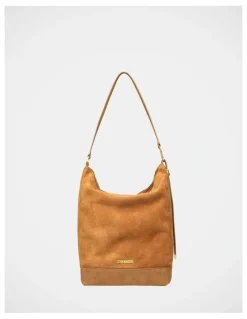Steve Madden BMaybel Shoulder Bag in Cognac/Gold