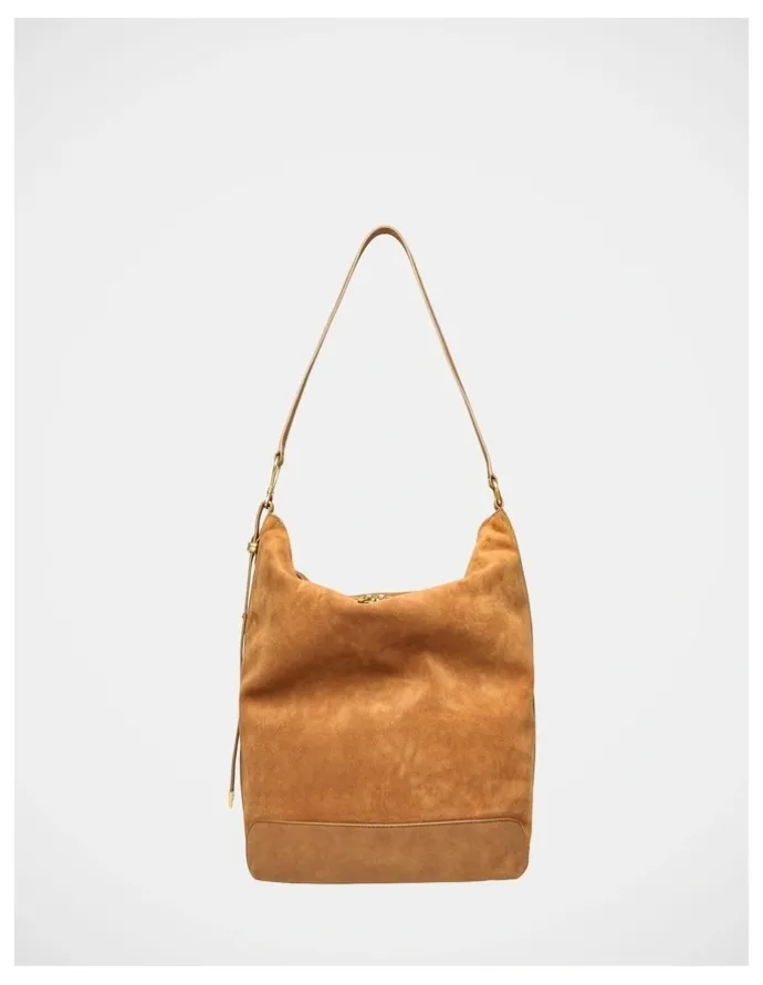 Steve Madden BMaybel Shoulder Bag in Cognac/Gold