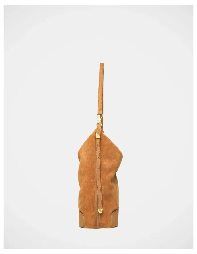 Steve Madden BMaybel Shoulder Bag in Cognac/Gold
