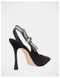 Steve Madden Bri Dress Heels in Black Suede