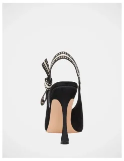 Steve Madden Bri Dress Heels in Black Suede