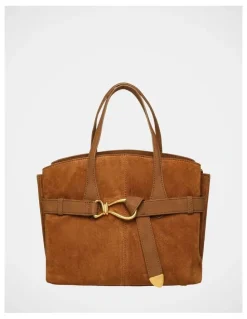 Steve Madden BSadee Tote Bag in Cognac/Gold