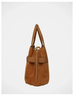 Steve Madden BSadee Tote Bag in Cognac/Gold