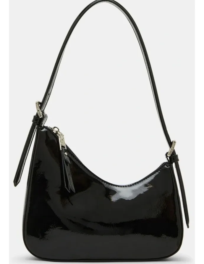 Steve Madden BSmith Shoulder Bag in Black Patent
