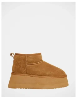 Steve Madden Campfire Booties in Tan Suede