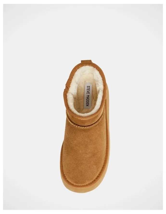 Steve Madden Campfire Booties in Tan Suede