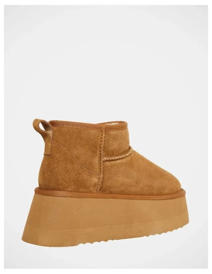 Steve Madden Campfire Booties in Tan Suede