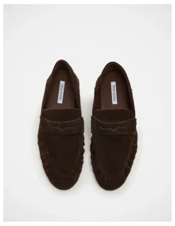 Steve Madden Roger Loafers in Chocolate Brown
