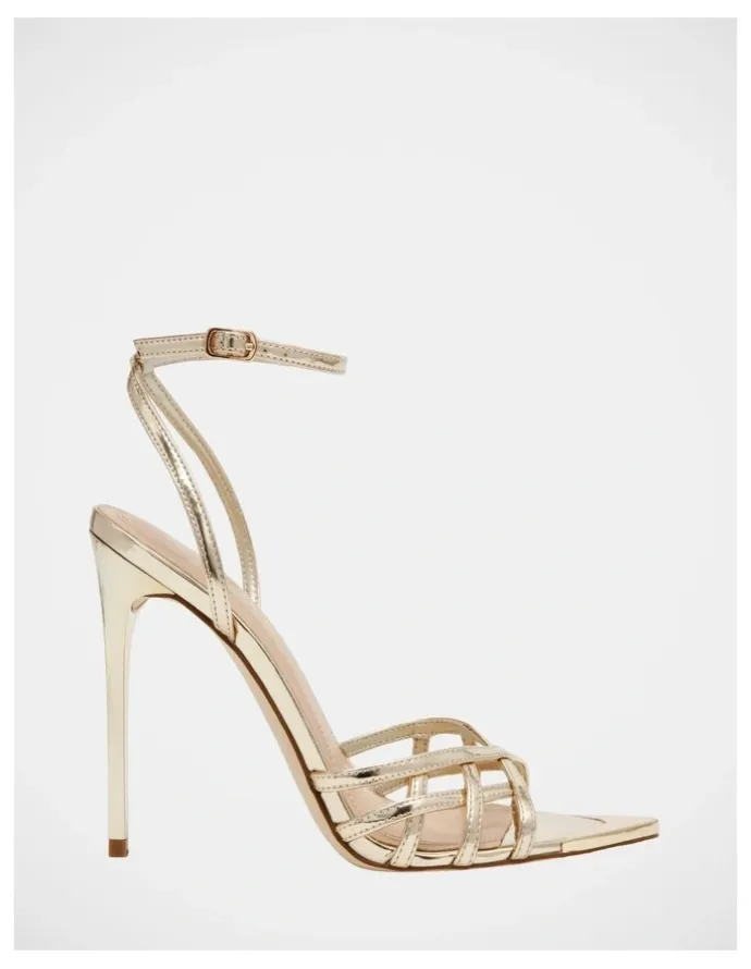 Steve Madden Sensation Dress Heels in Gold