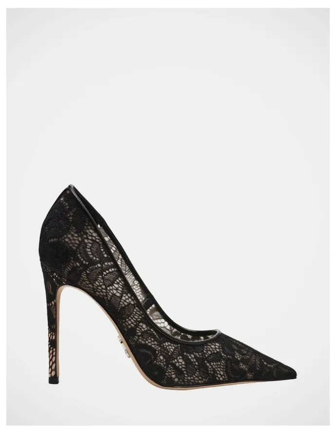 Steve Madden Thrive Lm Lace Heels in Black