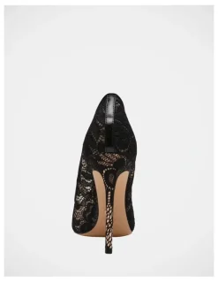 Steve Madden Thrive Lm Lace Heels in Black
