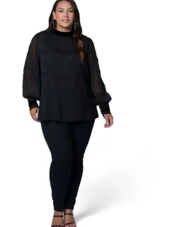 Sunday in the City Nightfall Embroidered Blouse
