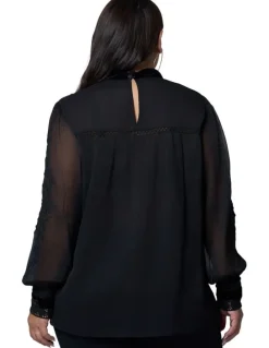 Sunday in the City Nightfall Embroidered Blouse